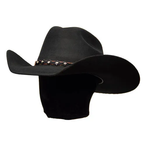 Bullhide Hats by Montecarlo - 8X "True West" Wool Felt Black Cowboy Hat