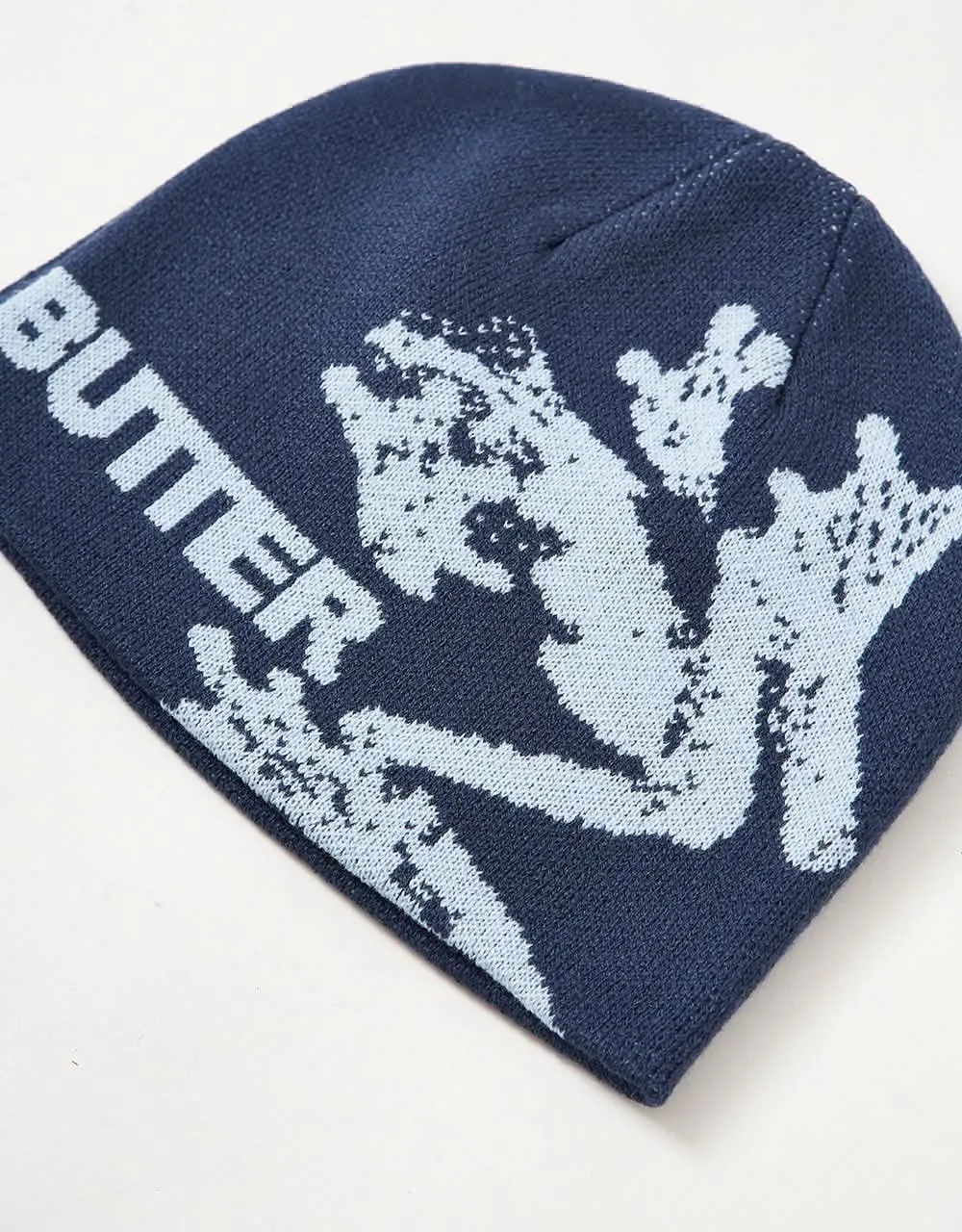 Butter Goods Amphibian Skull Beanie - Navy