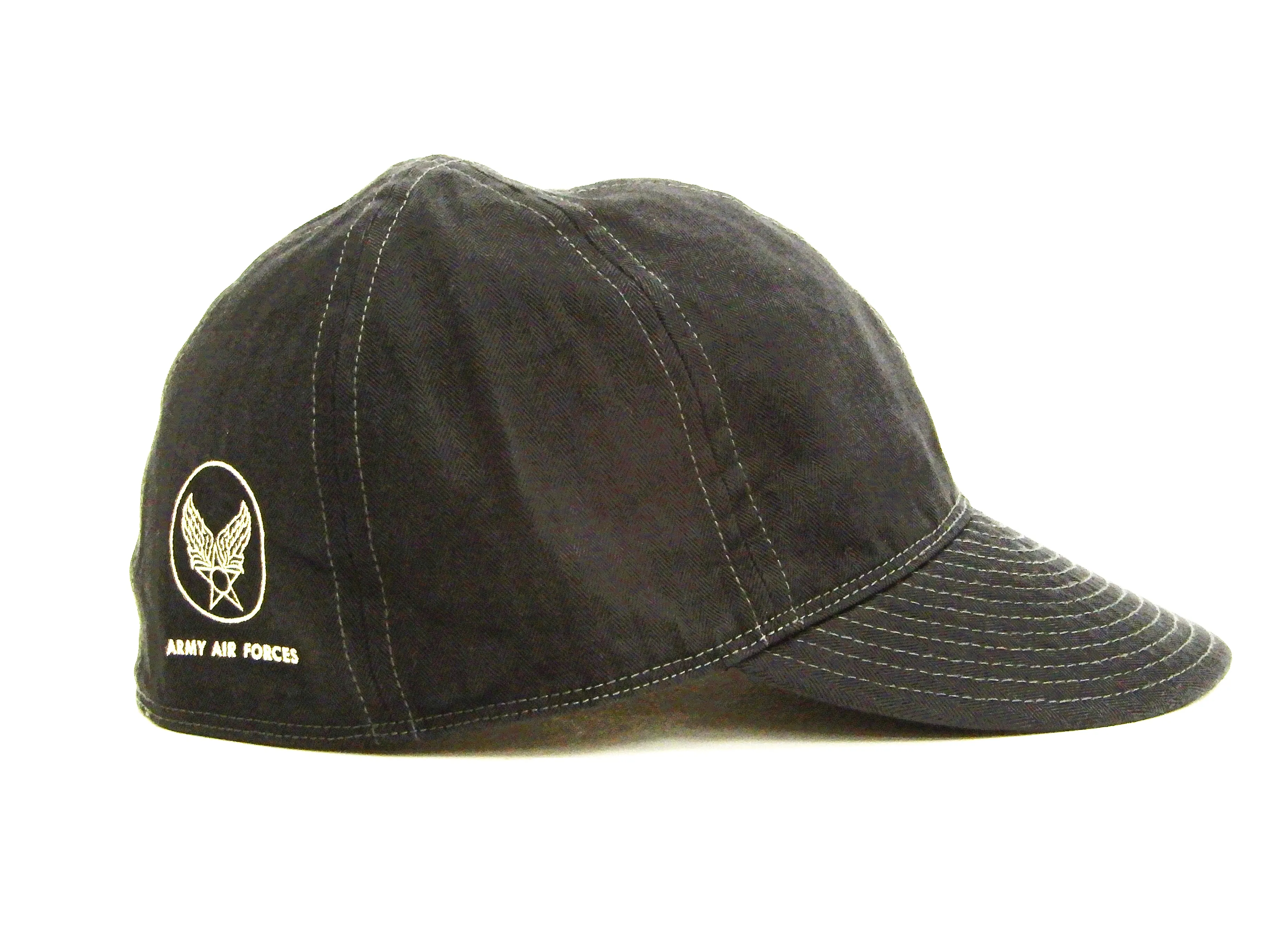 Buzz Rickson William Gibson Men's Army Cap Type A-3 Black Military Hat BR02519 Black