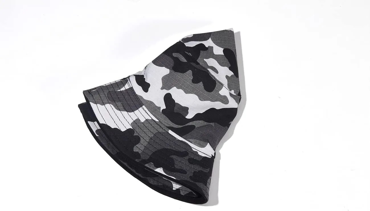 Camo Bucket Hat Wide Brim UV Protection Sun Hat Boonie Hats Fishing Hiking Safari Outdoor Hats for Men Women