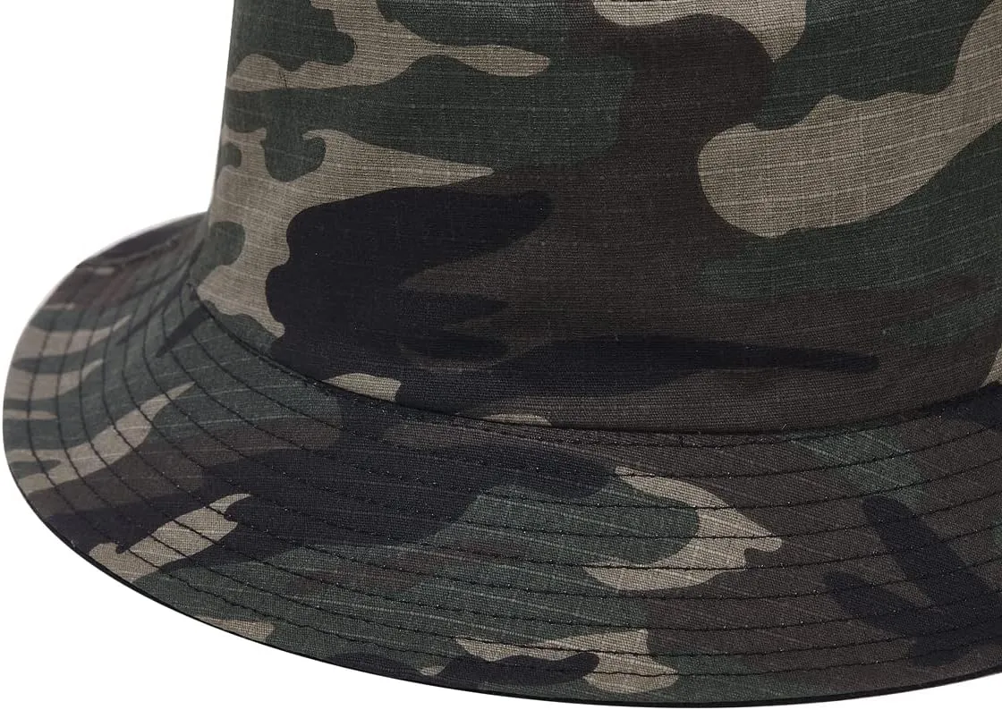 Camo Bucket Hat Wide Brim UV Protection Sun Hat Boonie Hats Fishing Hiking Safari Outdoor Hats for Men Women