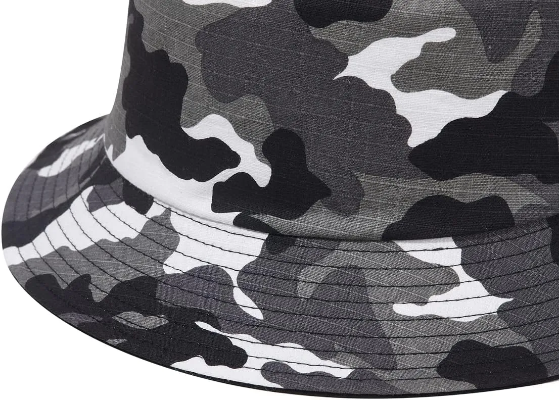Camo Bucket Hat Wide Brim UV Protection Sun Hat Boonie Hats Fishing Hiking Safari Outdoor Hats for Men Women