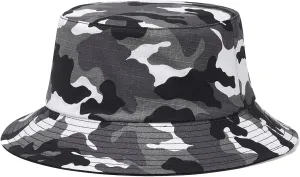 Camo Bucket Hat Wide Brim UV Protection Sun Hat Boonie Hats Fishing Hiking Safari Outdoor Hats for Men Women