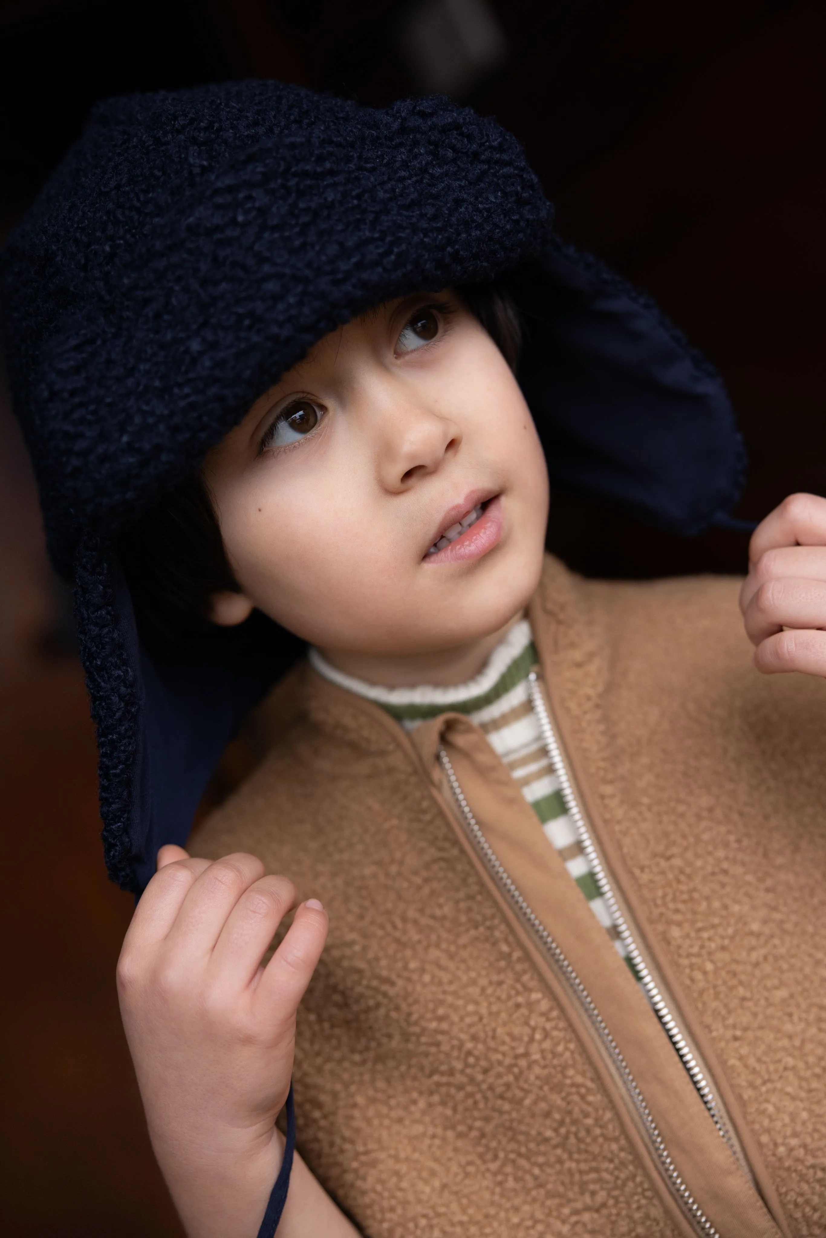 Cap Fur Navy