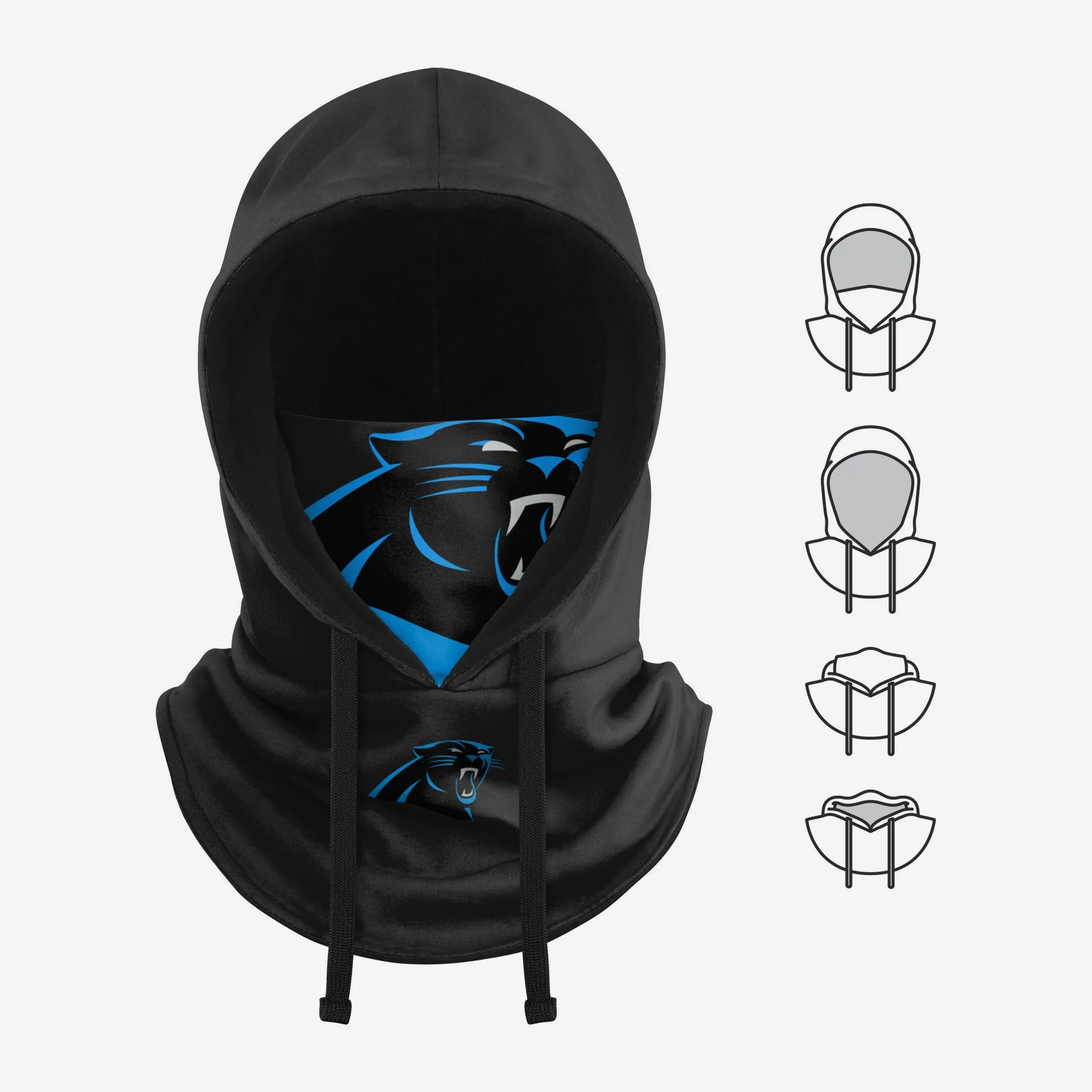 Carolina Panthers Drawstring Hooded Gaiter