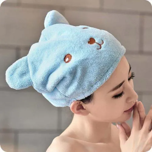 Cartoon Hair-Drying Cap For Women MY-346 WHITE