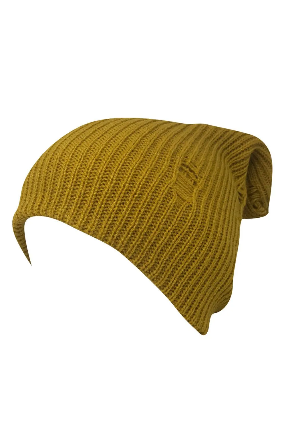 Casaba Winter Beanies Vintage Ripped Double Layer Slouch Caps Hats Men Women