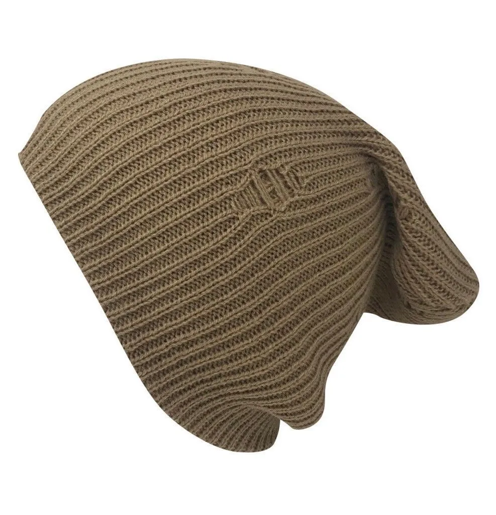 Casaba Winter Beanies Vintage Ripped Double Layer Slouch Caps Hats Men Women