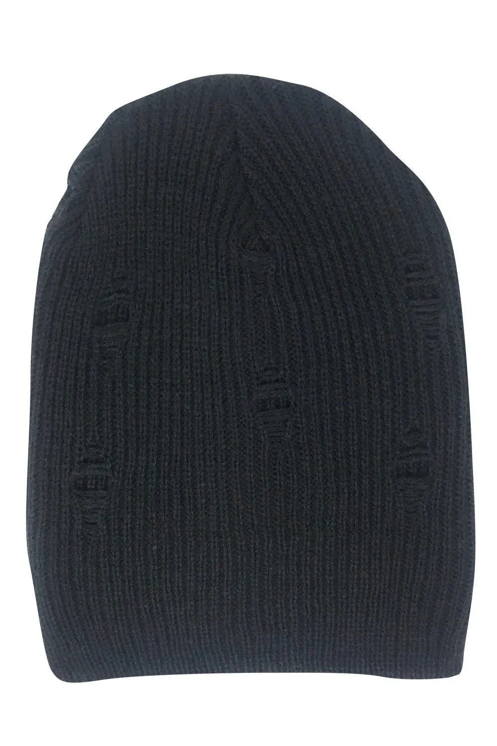 Casaba Winter Beanies Vintage Ripped Double Layer Slouch Caps Hats Men Women