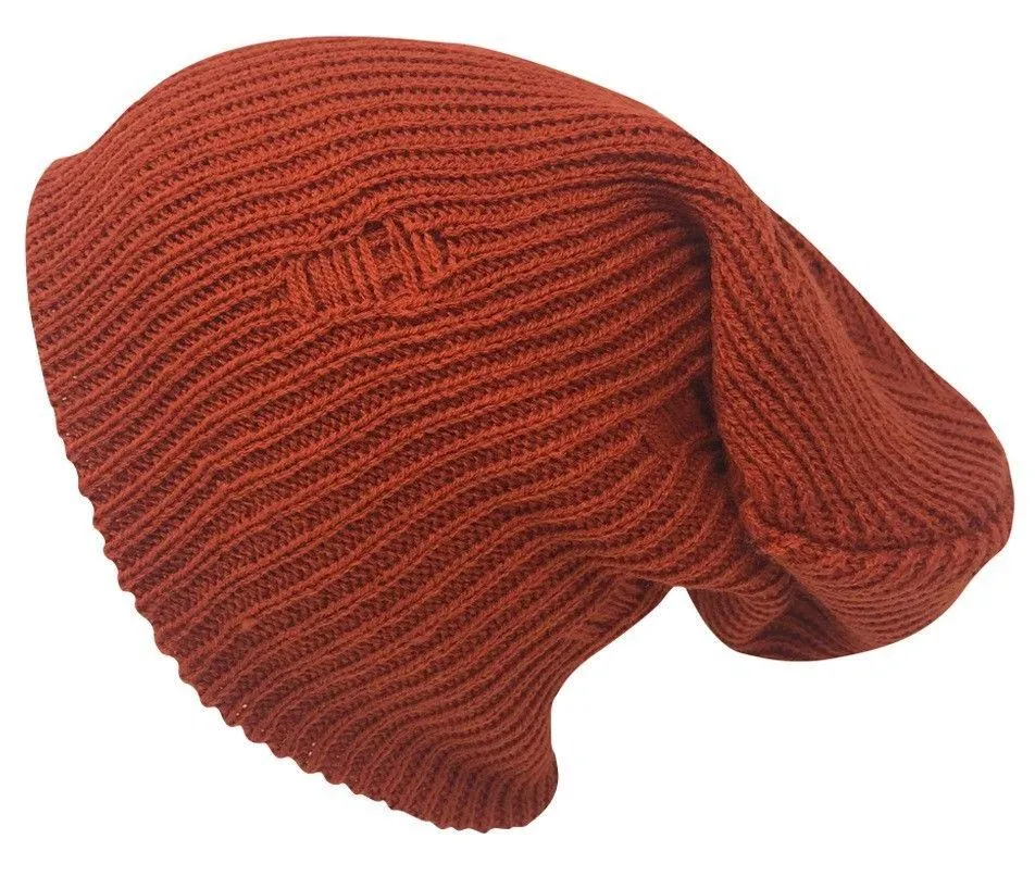 Casaba Winter Beanies Vintage Ripped Double Layer Slouch Caps Hats Men Women