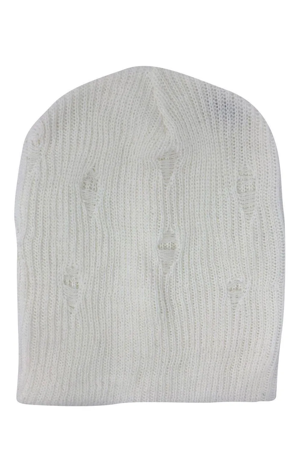 Casaba Winter Beanies Vintage Ripped Double Layer Slouch Caps Hats Men Women