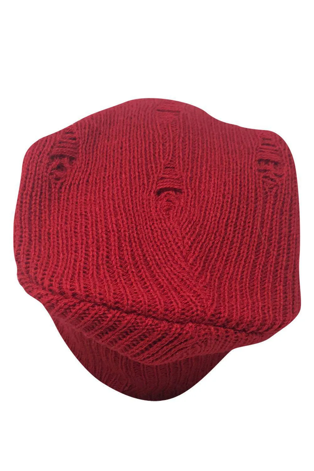 Casaba Winter Beanies Vintage Ripped Double Layer Slouch Caps Hats Men Women