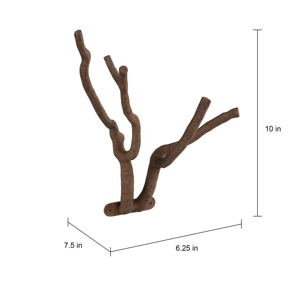 Cast Iron Rustic Decorative Tree Branch Hook Wall Mount