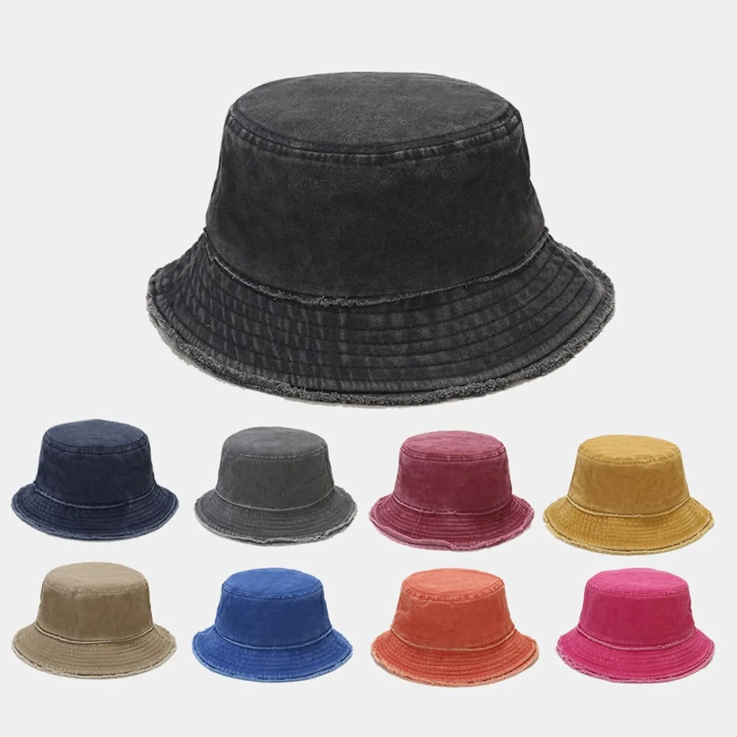 Casual Caps for Ladies Women Sun Beach Hat Teens Girls Wide Brim Summer Fisherman's Caps Casual Hats