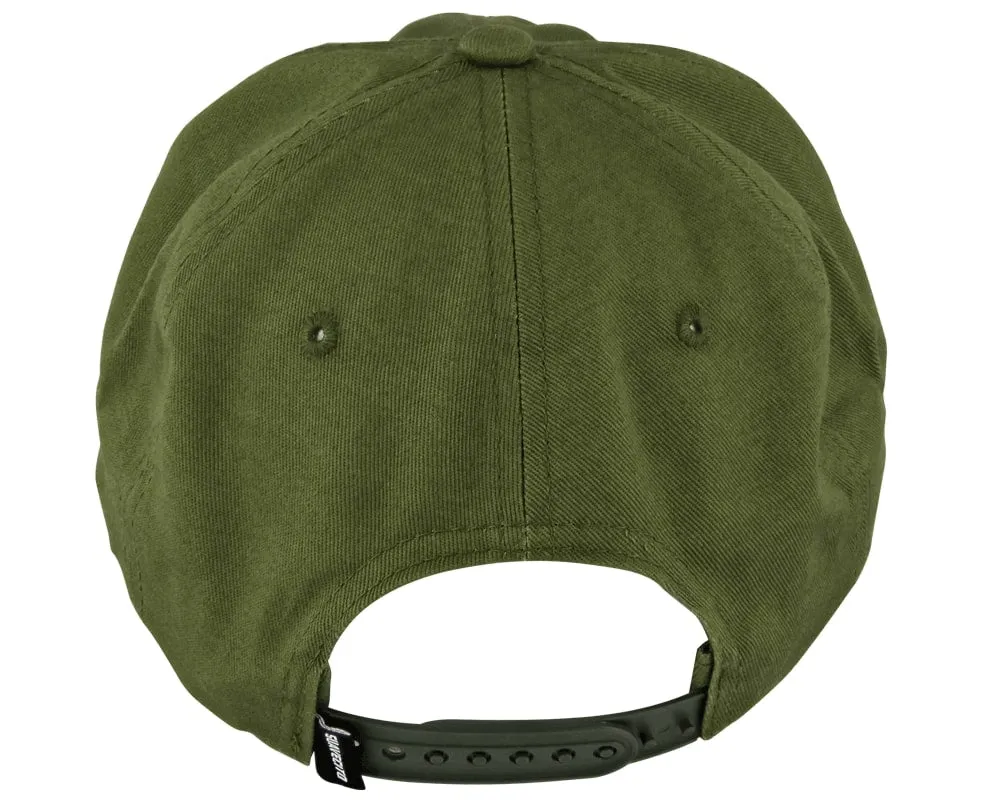Chain Stitch Hat - Green