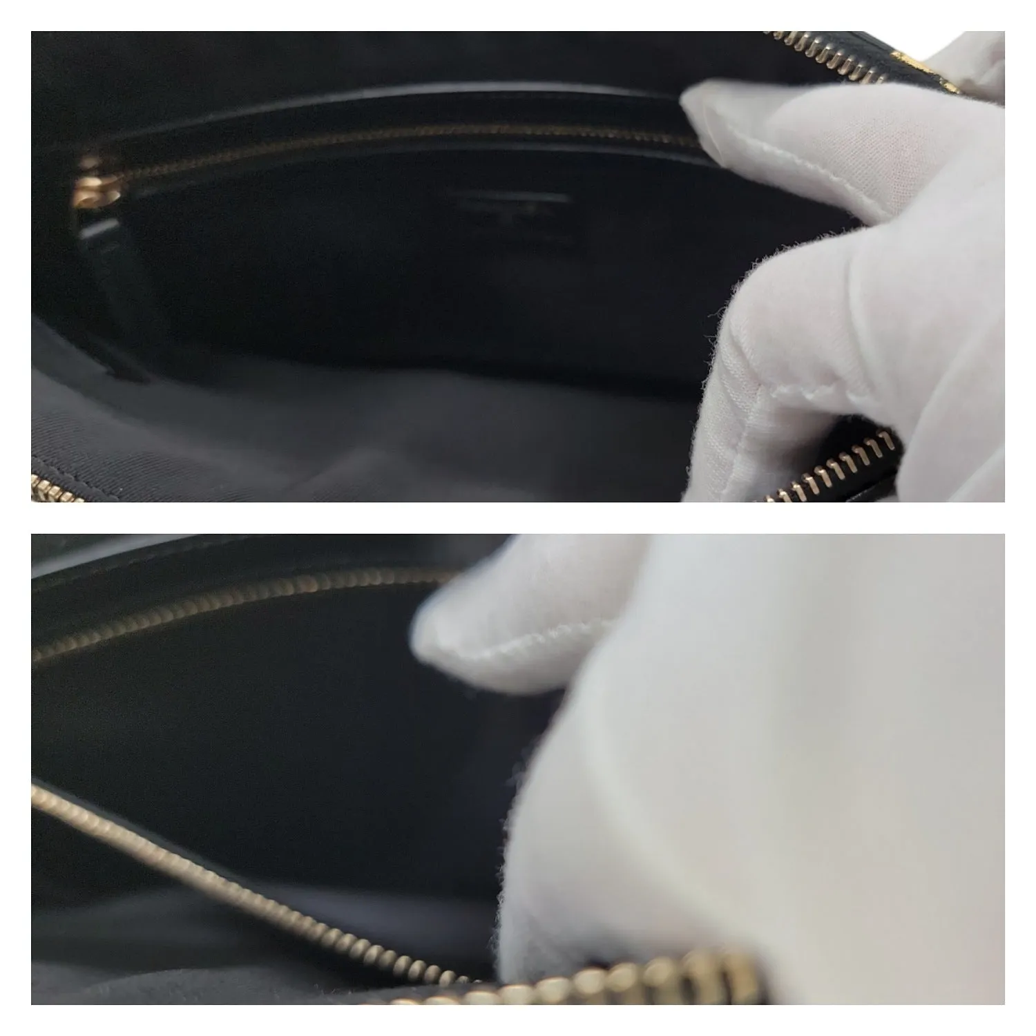 Chanel Black And Gold Croc-Embossed O-Case 2.55 Reissue
