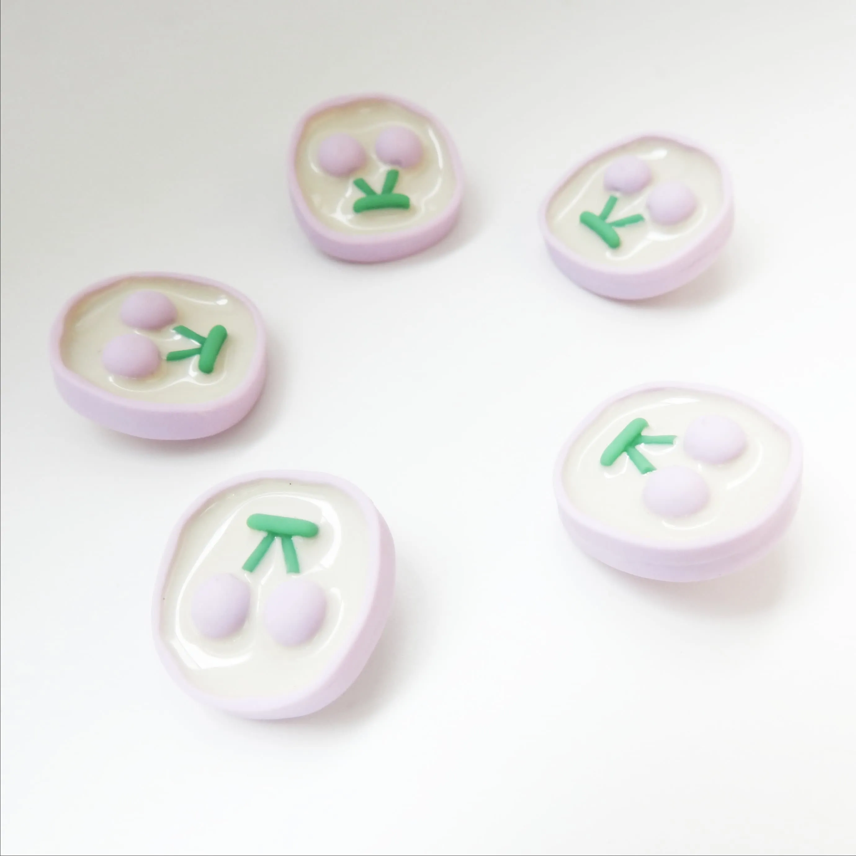 Cherry Design Ornate Buttons