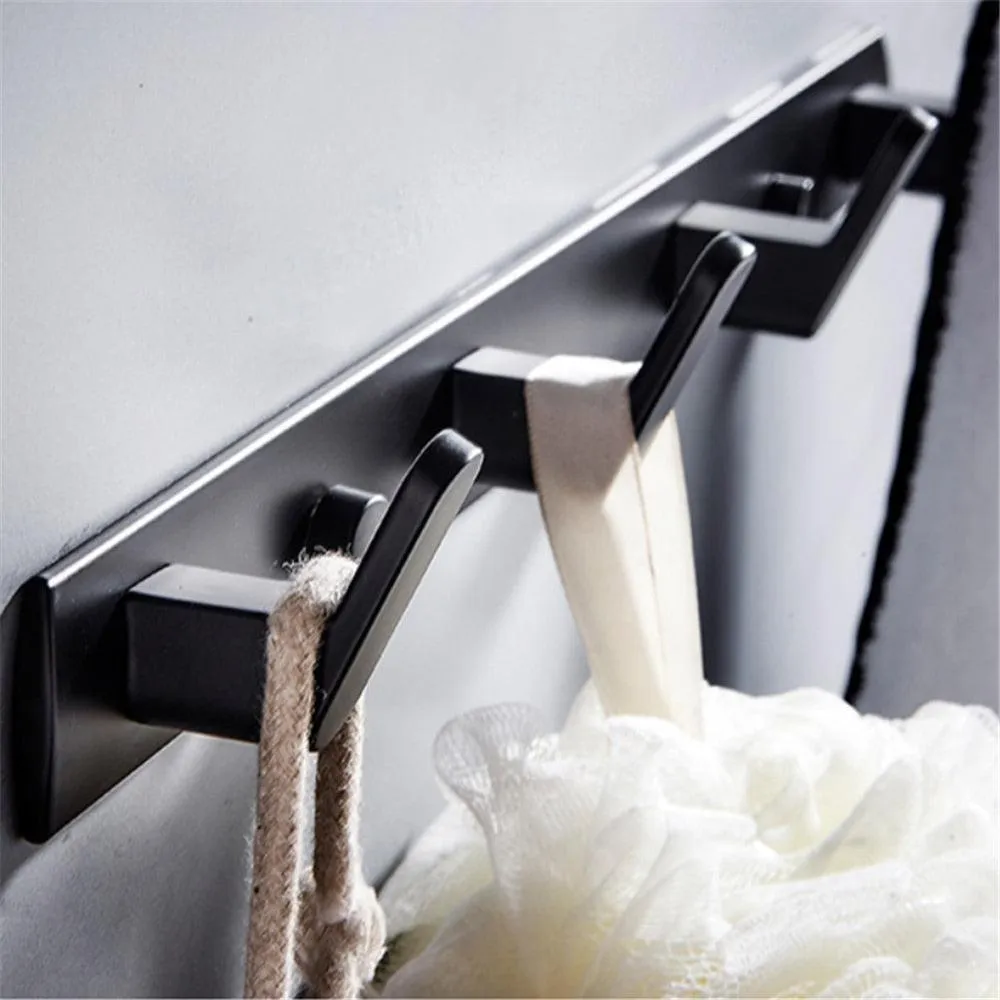 Chic Wall-Mounted Storage Organizer with Hooks and Shelf - Sleek Home Organization Solution