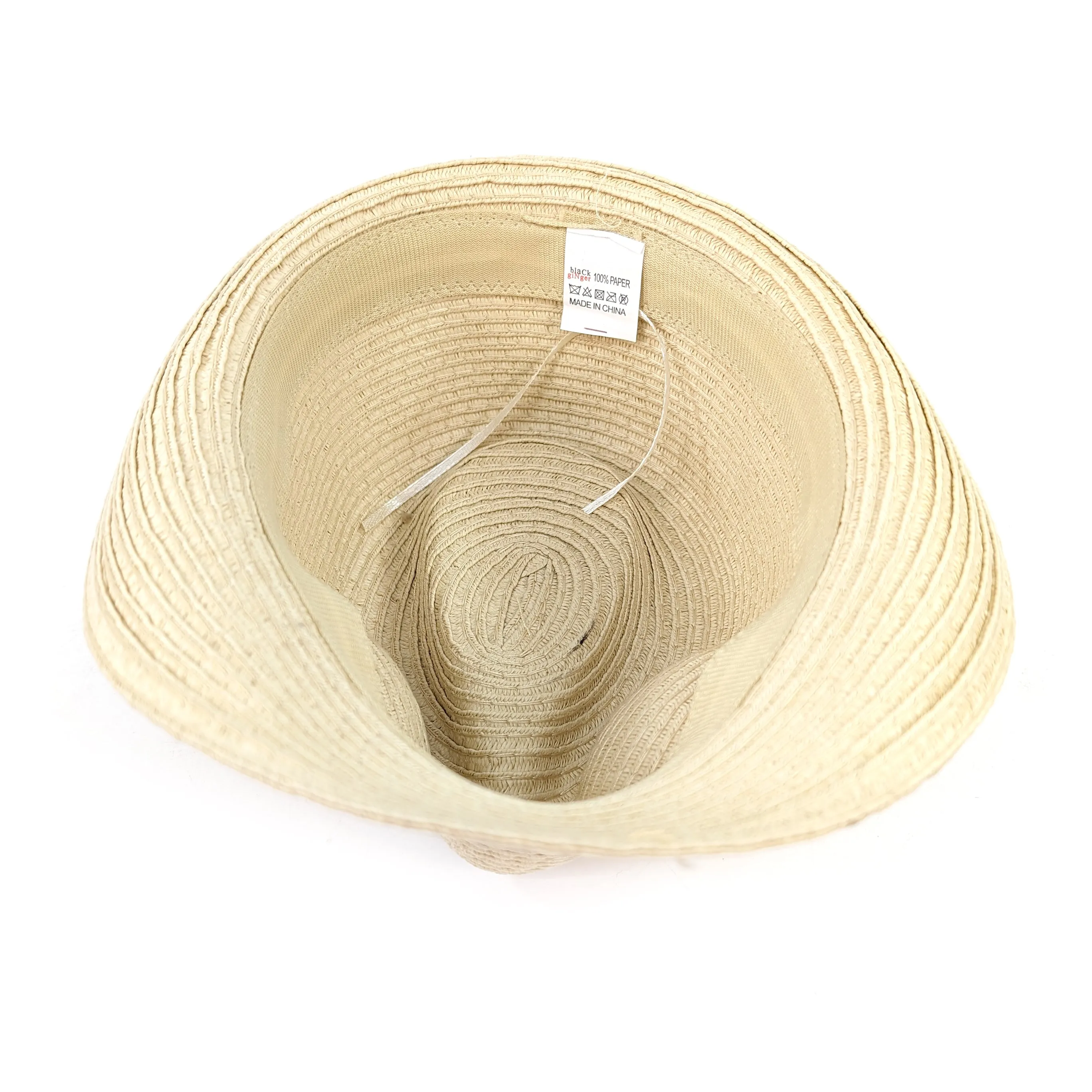 Childrens Foldable Trilby Hat - Two Blue Band