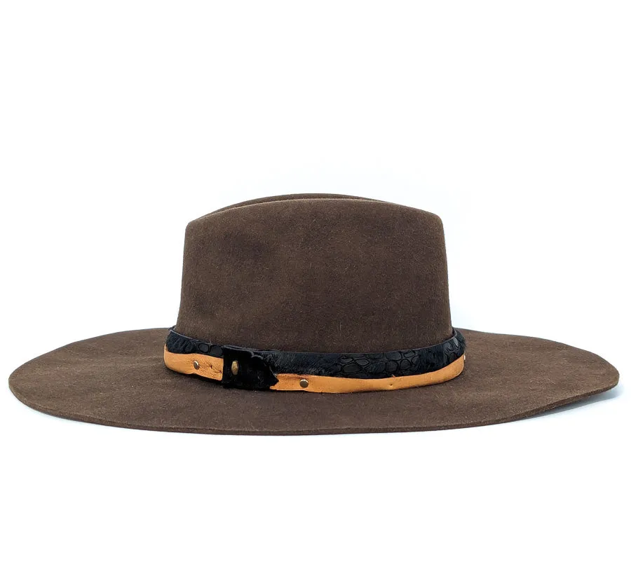 Chocolate Clint - Custom Felt Hat