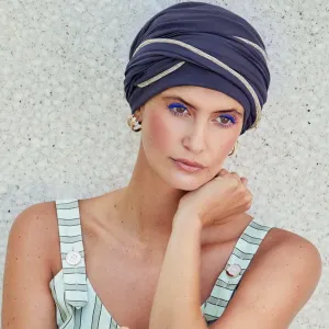 Christine VIVA Emmy Turban - Shades of Blue/Gold