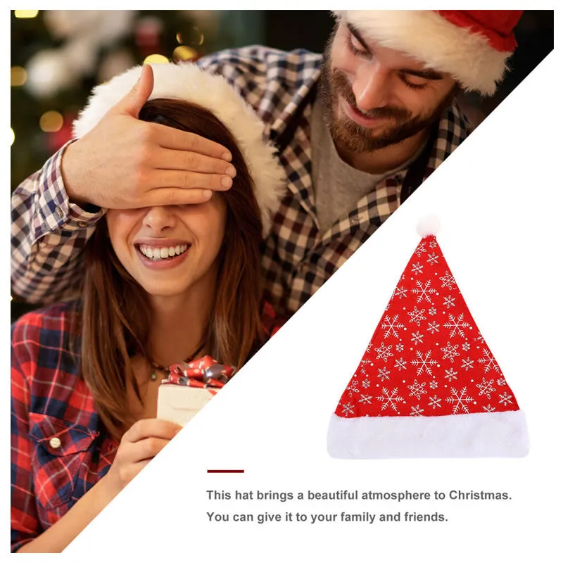 Christmas Dress Up Santa Hat With Snow Decoration Yha-7