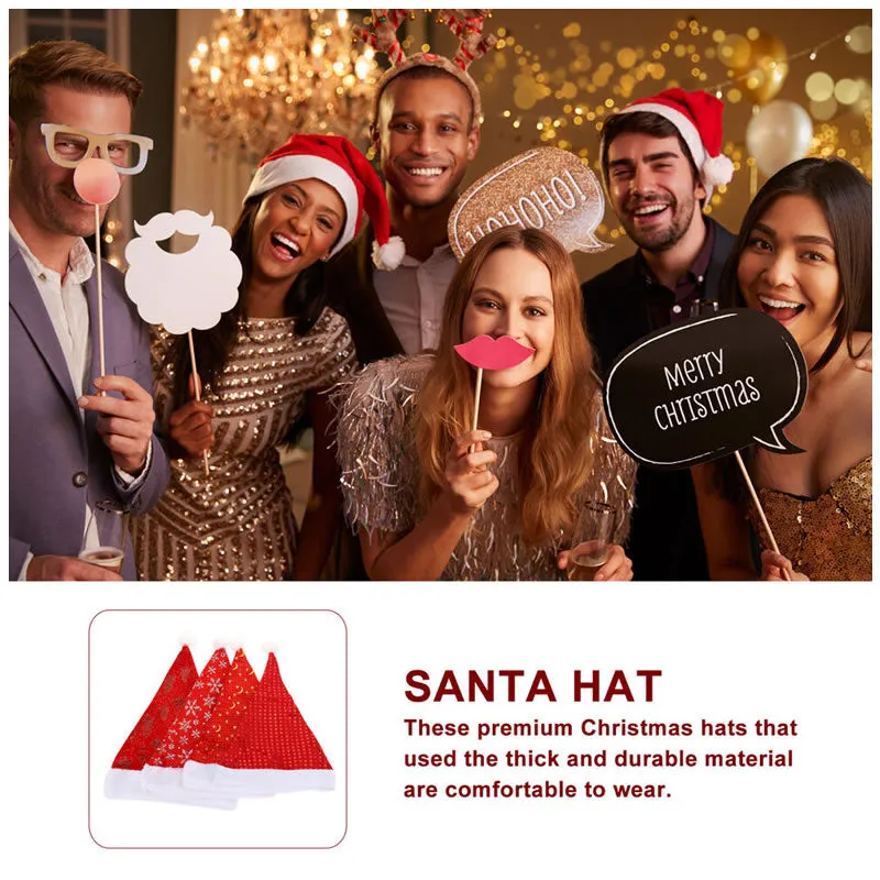 Christmas Dress Up Santa Hat With Snow Decoration Yha-7