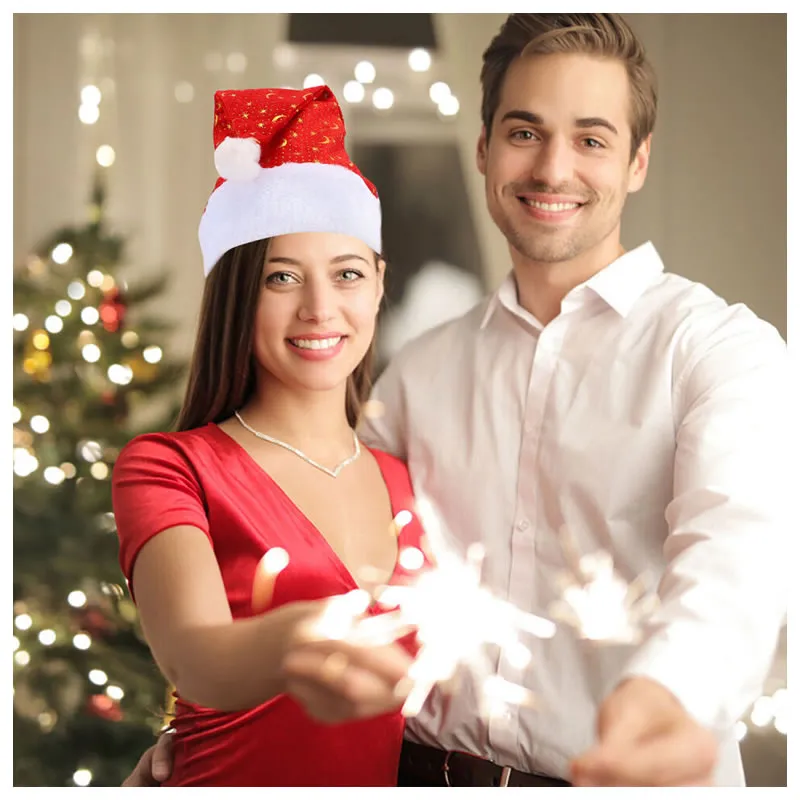 Christmas Dress Up Santa Hat With Snow Decoration Yha-7
