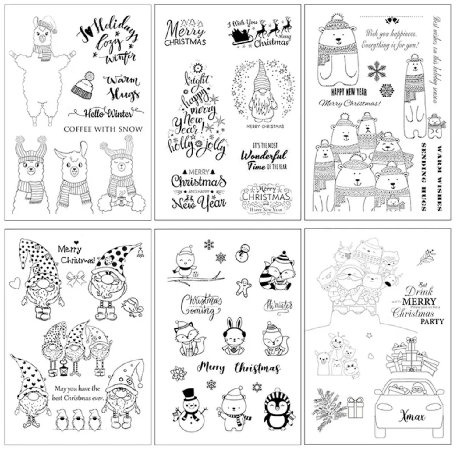 Christmas Gifts and Car Silicone Rubber Stamps