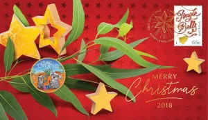 CHRISTMAS KOALA 2018 STAMP AND COIN COVER
