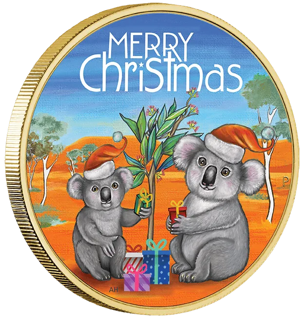 CHRISTMAS KOALA 2018 STAMP AND COIN COVER