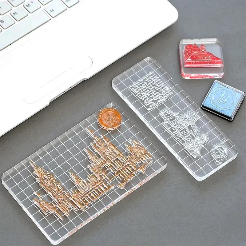 Christmas Profile Frame Clear Silicone Stamps