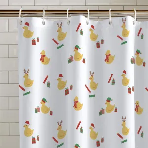 Christmas Quacker Shower Curtain