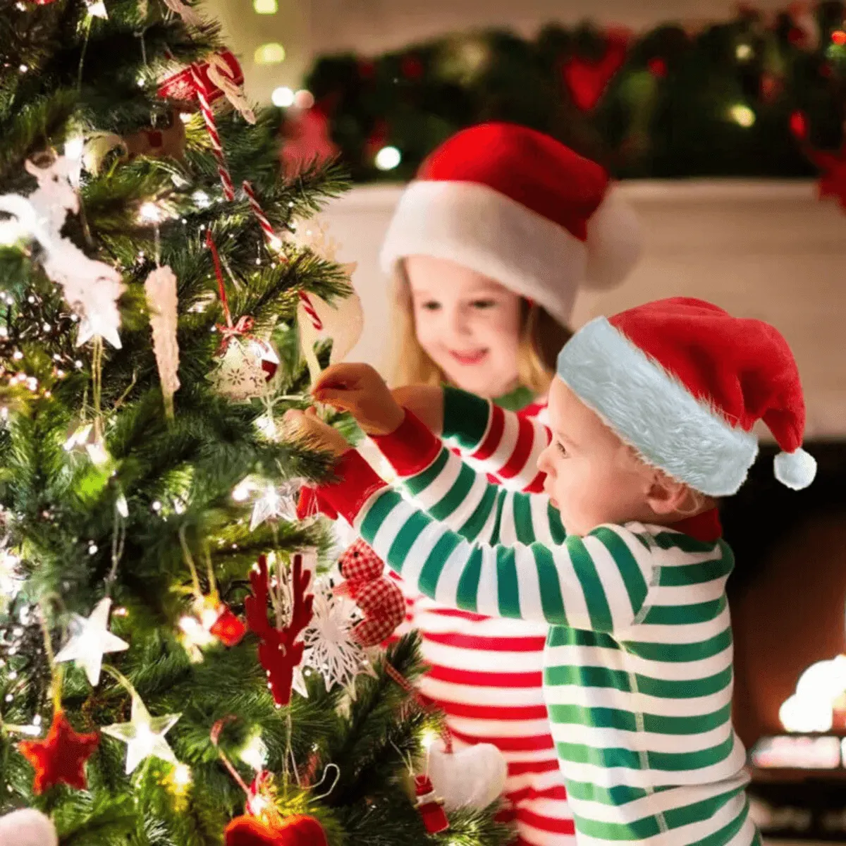 Christmas Santa Hat, Cozy Plush, Perfect for Holiday Celebrations, Available in Kids and Adult Sizes