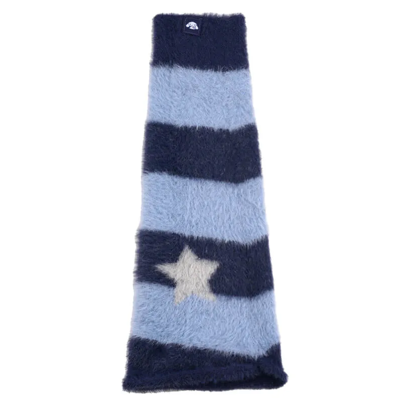 Cinnamoroll Star Graphic Blue Striped Leg Warmers