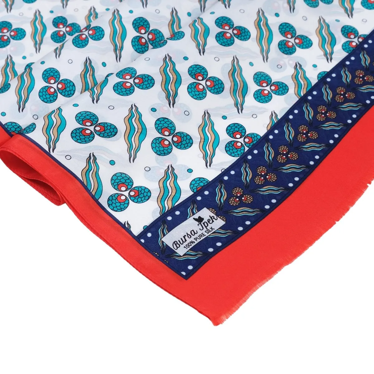 Cintemani Breathable Silk Scarf in Blood Red Color