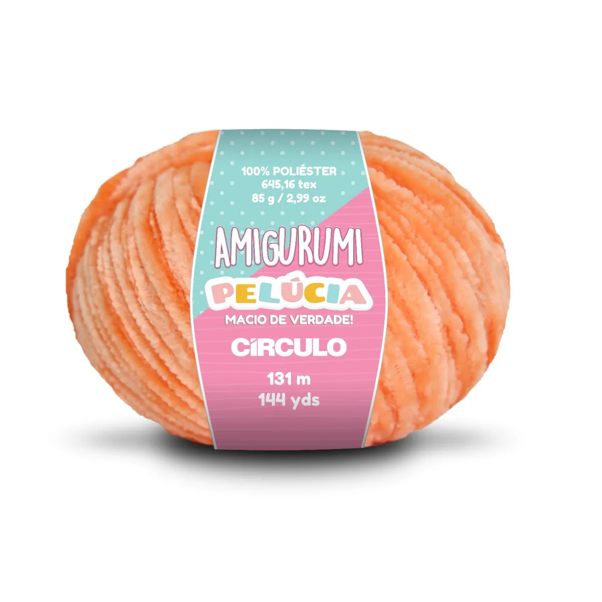 Circulo - Amigurumi Pelucia Yarn, Special Velvet Chenille Yarn for Crochet & Knitting, Amigurumi Plush Yarn for Amigurumi and Blanket,  85 g - 131 meters