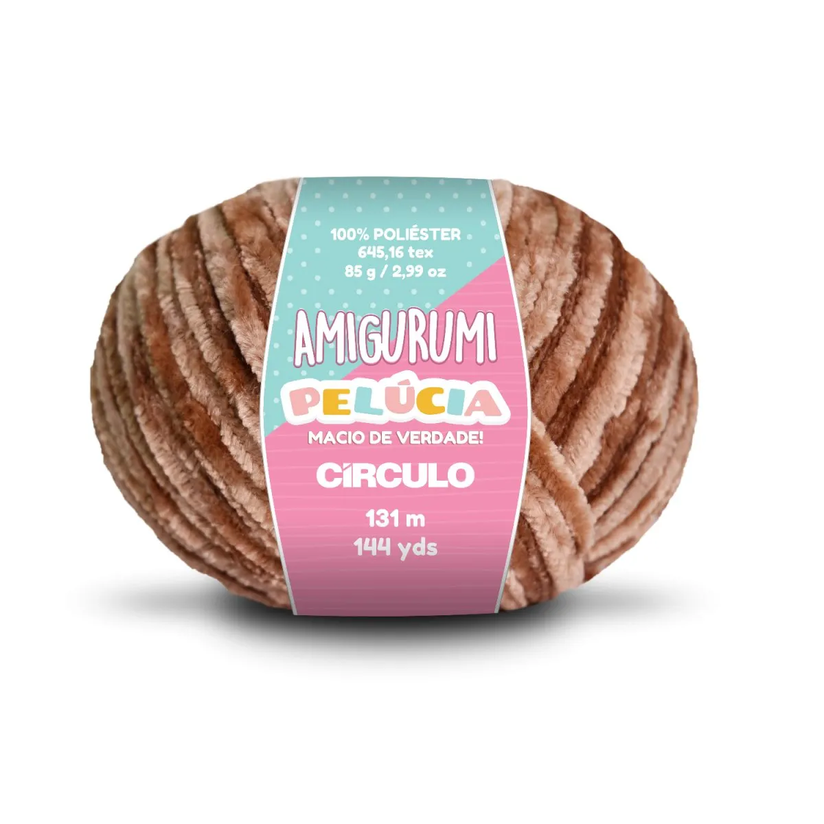 Circulo - Amigurumi Pelucia Yarn, Special Velvet Chenille Yarn for Crochet & Knitting, Amigurumi Plush Yarn for Amigurumi and Blanket,  85 g - 131 meters