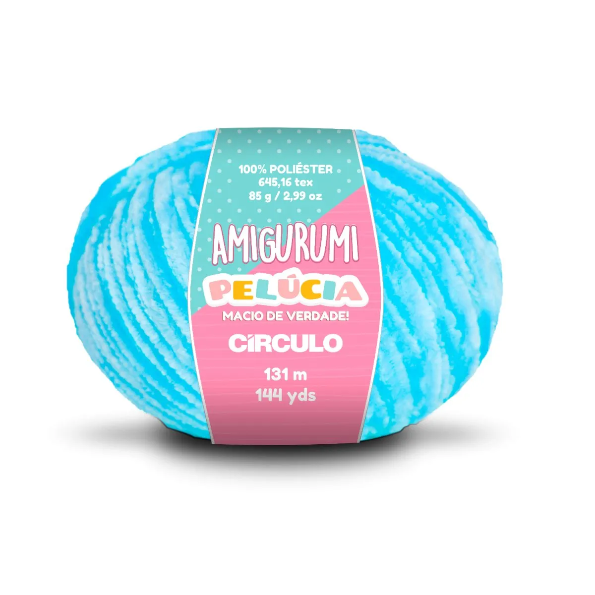 Circulo - Amigurumi Pelucia Yarn, Special Velvet Chenille Yarn for Crochet & Knitting, Amigurumi Plush Yarn for Amigurumi and Blanket,  85 g - 131 meters