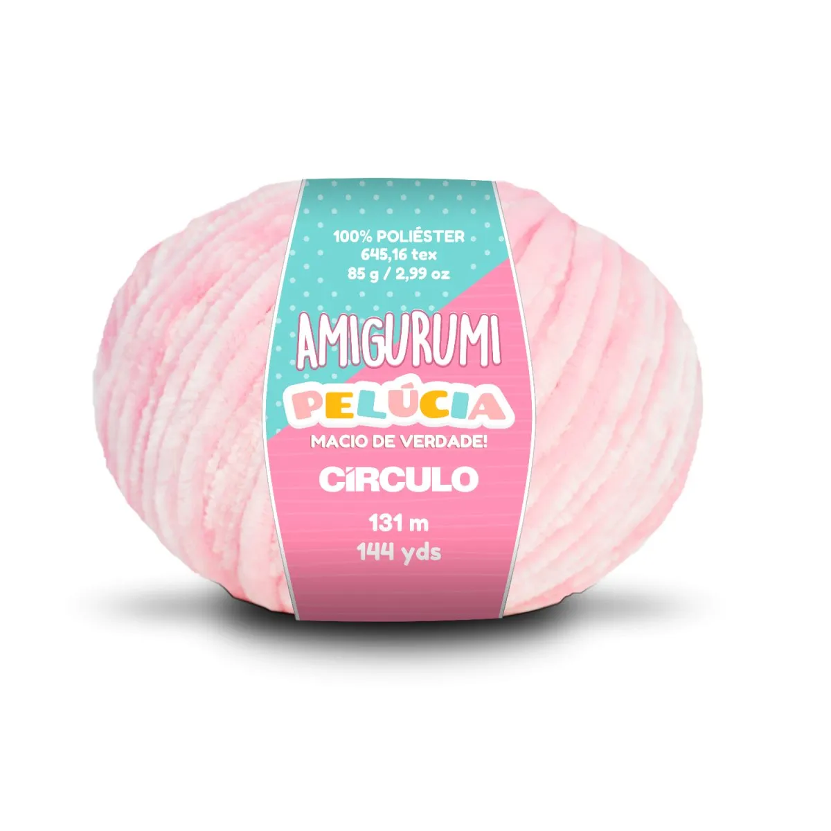 Circulo - Amigurumi Pelucia Yarn, Special Velvet Chenille Yarn for Crochet & Knitting, Amigurumi Plush Yarn for Amigurumi and Blanket,  85 g - 131 meters