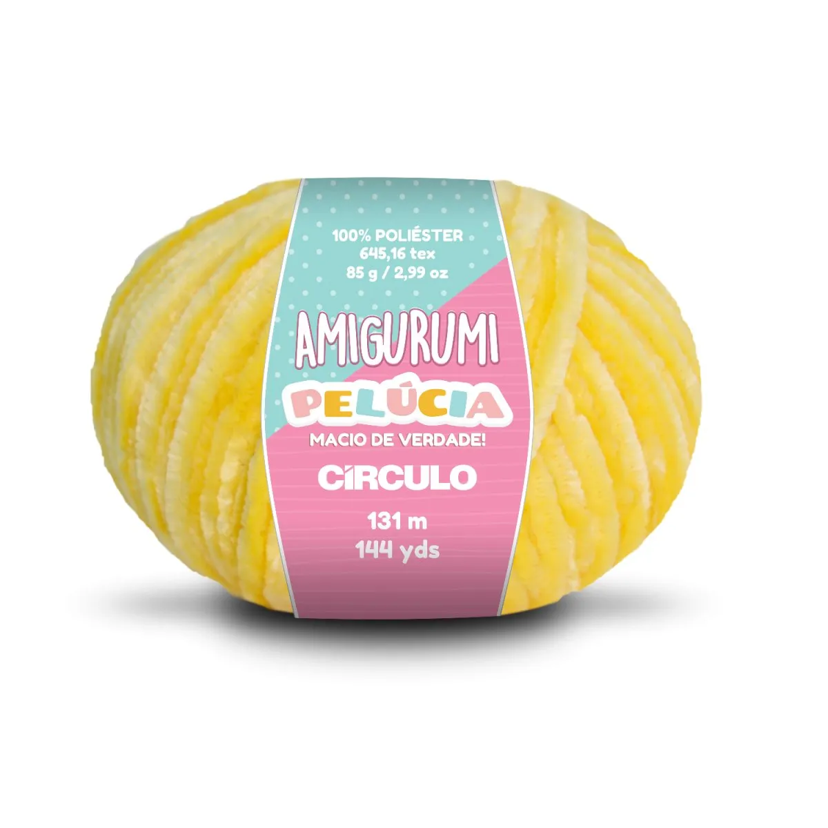 Circulo - Amigurumi Pelucia Yarn, Special Velvet Chenille Yarn for Crochet & Knitting, Amigurumi Plush Yarn for Amigurumi and Blanket,  85 g - 131 meters