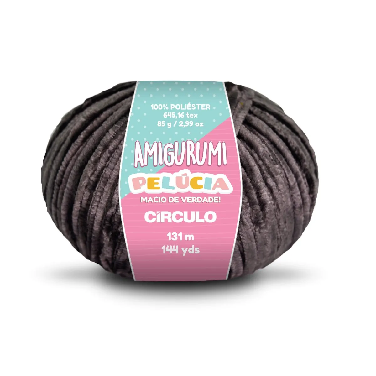 Circulo - Amigurumi Pelucia Yarn, Special Velvet Chenille Yarn for Crochet & Knitting, Amigurumi Plush Yarn for Amigurumi and Blanket,  85 g - 131 meters