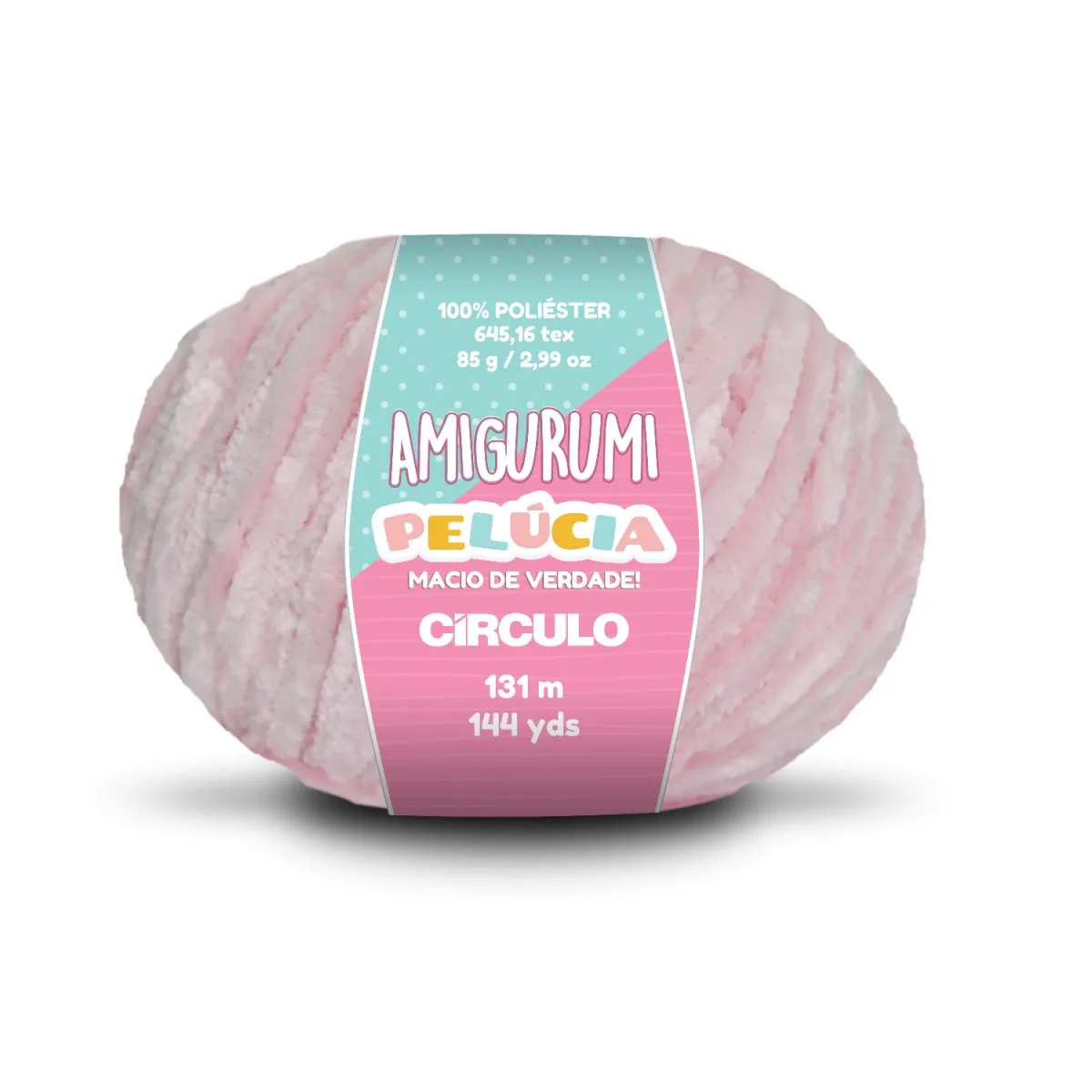 Circulo - Amigurumi Pelucia Yarn, Special Velvet Chenille Yarn for Crochet & Knitting, Amigurumi Plush Yarn for Amigurumi and Blanket,  85 g - 131 meters