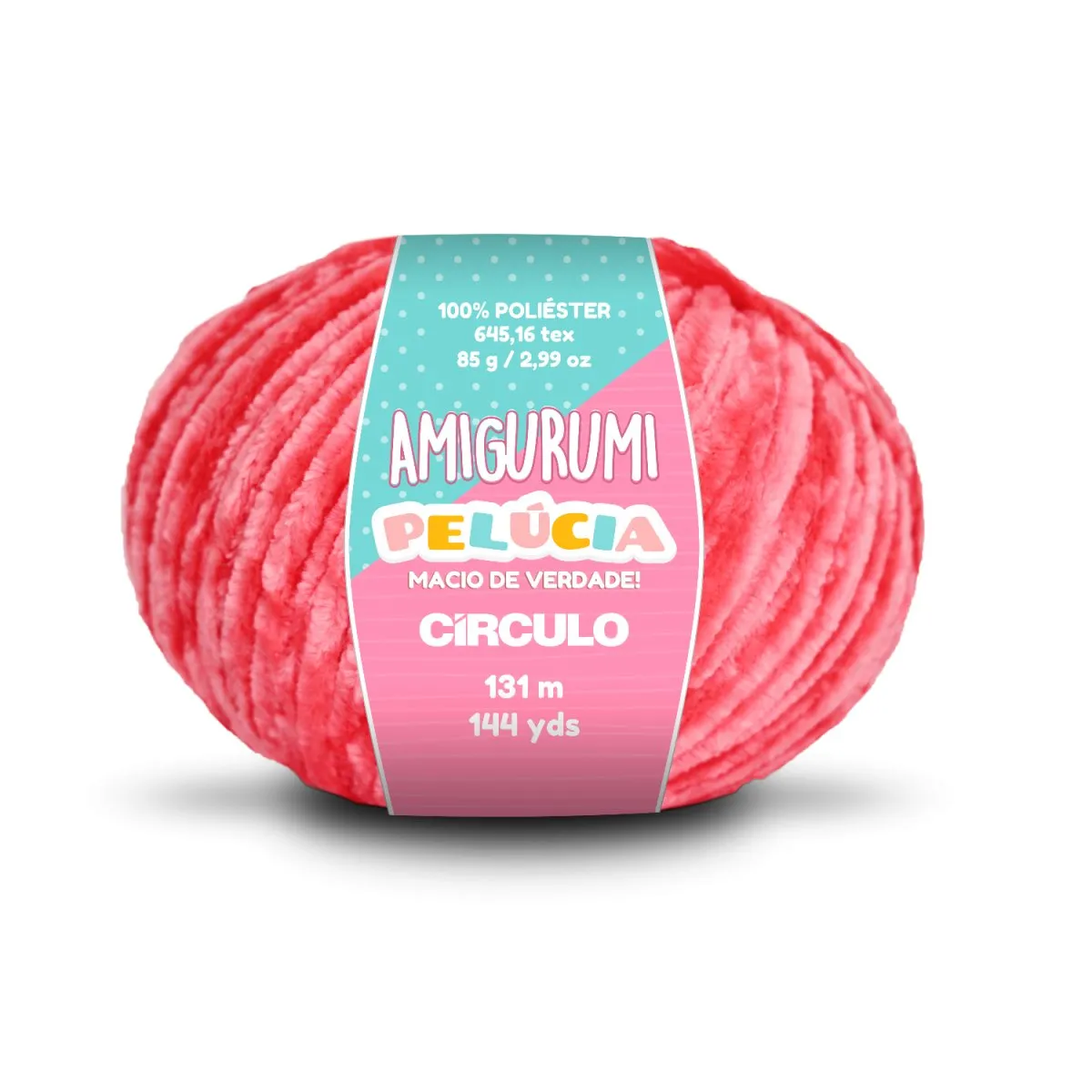 Circulo - Amigurumi Pelucia Yarn, Special Velvet Chenille Yarn for Crochet & Knitting, Amigurumi Plush Yarn for Amigurumi and Blanket,  85 g - 131 meters