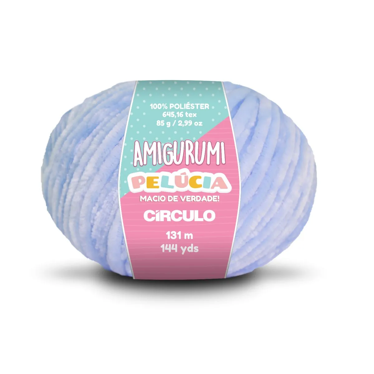 Circulo - Amigurumi Pelucia Yarn, Special Velvet Chenille Yarn for Crochet & Knitting, Amigurumi Plush Yarn for Amigurumi and Blanket,  85 g - 131 meters