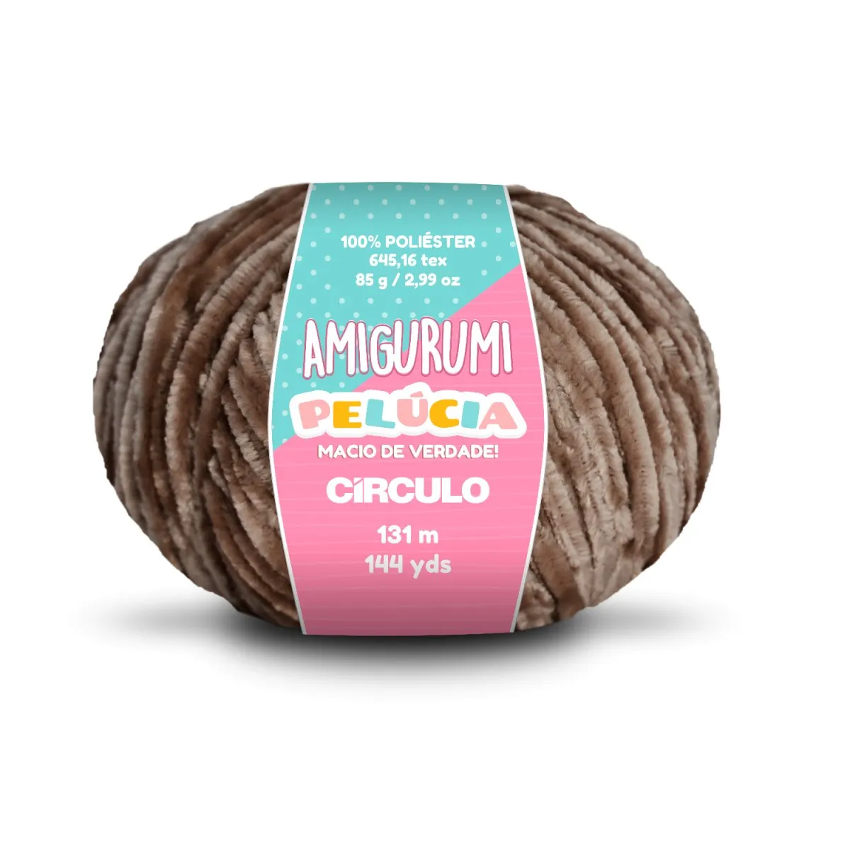 Circulo - Amigurumi Pelucia Yarn, Special Velvet Chenille Yarn for Crochet & Knitting, Amigurumi Plush Yarn for Amigurumi and Blanket,  85 g - 131 meters