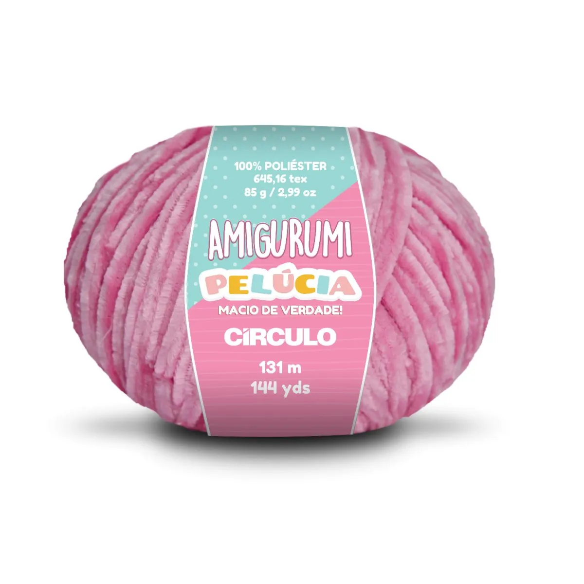 Circulo - Amigurumi Pelucia Yarn, Special Velvet Chenille Yarn for Crochet & Knitting, Amigurumi Plush Yarn for Amigurumi and Blanket,  85 g - 131 meters