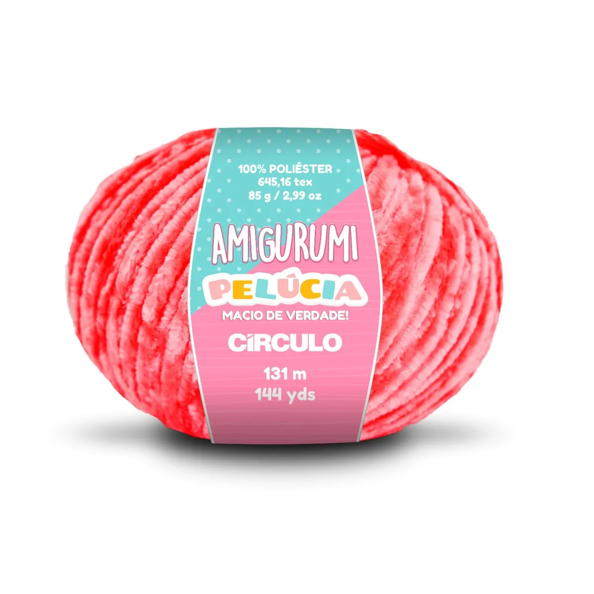 Circulo - Amigurumi Pelucia Yarn, Special Velvet Chenille Yarn for Crochet & Knitting, Amigurumi Plush Yarn for Amigurumi and Blanket,  85 g - 131 meters