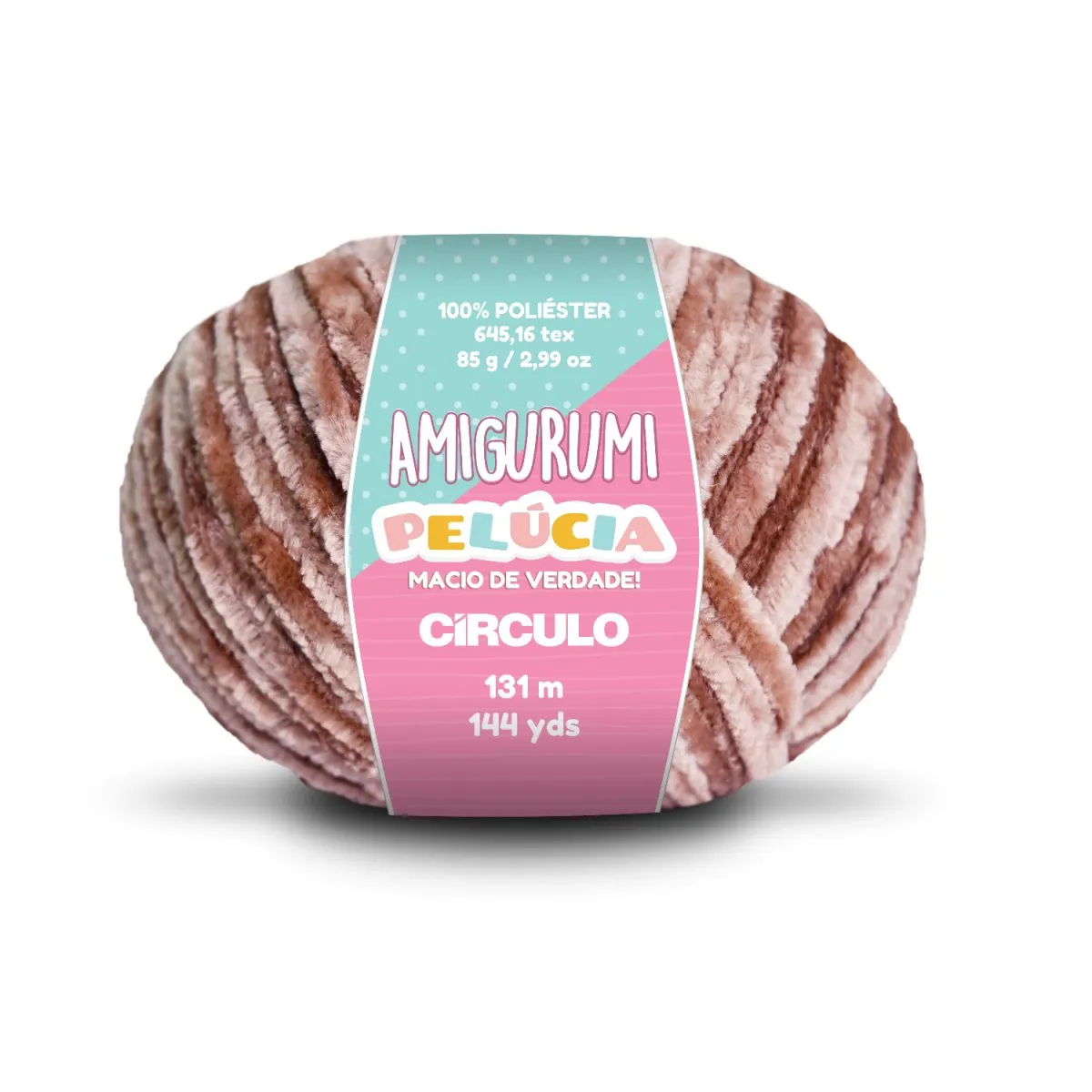 Circulo - Amigurumi Pelucia Yarn, Special Velvet Chenille Yarn for Crochet & Knitting, Amigurumi Plush Yarn for Amigurumi and Blanket,  85 g - 131 meters