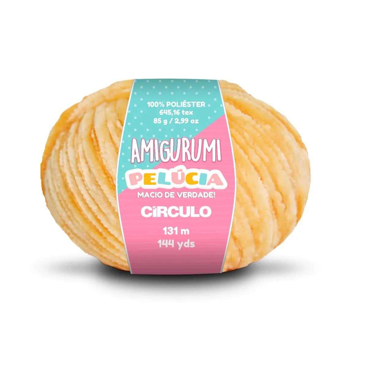 Circulo - Amigurumi Pelucia Yarn, Special Velvet Chenille Yarn for Crochet & Knitting, Amigurumi Plush Yarn for Amigurumi and Blanket,  85 g - 131 meters
